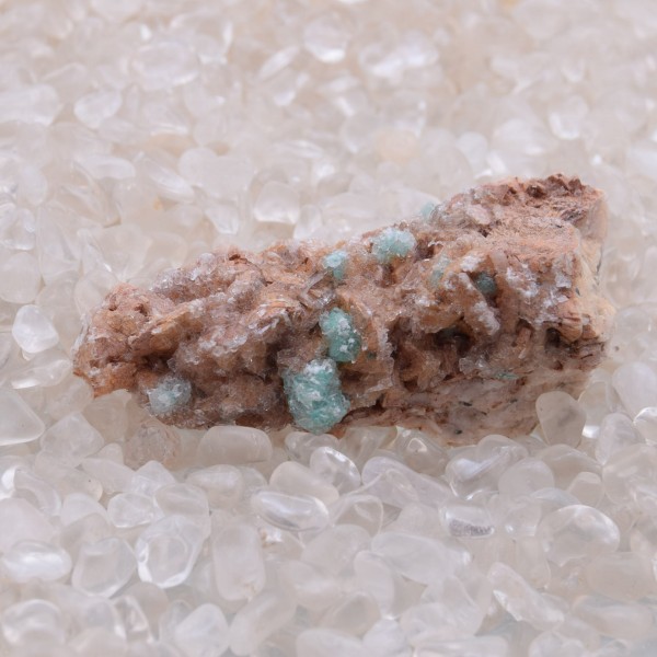 Auricalcit Mineral auf Muttergestein